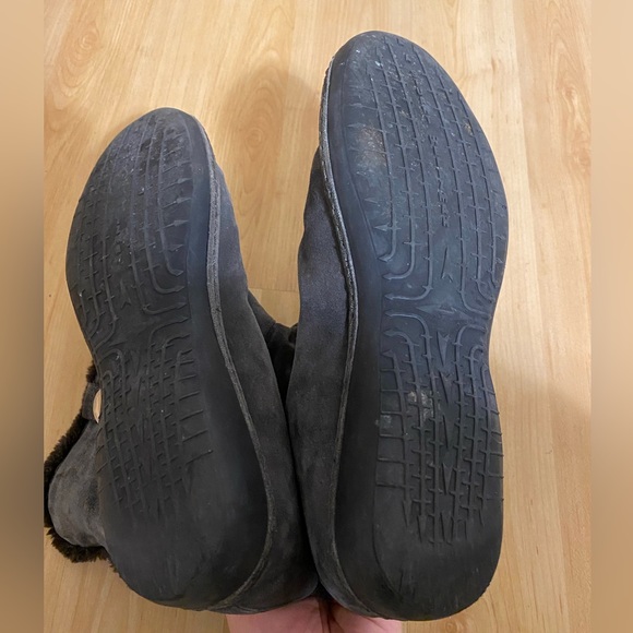 Stuart Weitzman Coinage Grey Slouch Boot - Picture 7 of 9